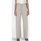 Only Onljany Regular Fit Yüksek Bel Geniş Paça Bayan Pantolon 15294429 KREM