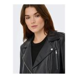 ONLY OnlJıll Faux Leather Bıker Otw Noos Kadın Suni Deri Mont Ve Ceket Siyah