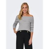 Only Onlkatia Life Ls Off Shoulder Kadın Kazak 15311830 - Gri - M