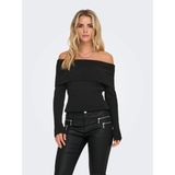 Only Onlkatia Life Ls Off Shoulder Kadın Kazak 15311830 - Siyah - XL