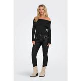 Only Onlkatia Regular Fit Madonna Yaka Bayan Kazak 15311830 SİYAH