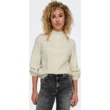 Only Onlkatia Regular Fit Yarım Balıkçı Yaka Örme Bayan Kazak 15324678 KREM