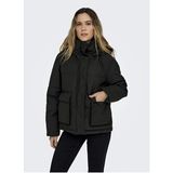 Only Onllea Rain Puffer Short Otw Kadın Mont 15349737 - Siyah