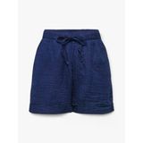 Only Onlleonı Seersucker Pull Up Shorts Wvn Kadın Blue Şort - 15367288