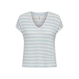 Only Onlliran Regular Fit Çizgili V Yaka T Shirt Bayan T SHİRT 15369780
