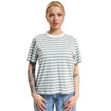 ONLY Onllivina S/S Stripe Tee JRS kadın tişörtü, Jadeit/Stripes: White Stripes, M