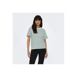 Only Onllıvına S/S Strıpe Tee Jrs Noos Kadın Yeşil T-Shirt - 15272227