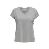ONLY ONLLUCY LIFE SS VNECK MOSTER TOP BOX JRS Kadın Gri T-Shirt - 15343382