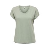 ONLY ONLLUCY LIFE SS VNECK MOSTER TOP BOX JRS Kadın Yeşil T-Shirt - 15343382