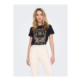ONLY Onllucy Reg S/S Top Jrs Noos Kadın T-shirt, Siyah, S Beden