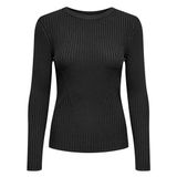 Only Onllulu Ls Rib Highneck cc Knt Kadın Kazak 15350651 - Siyah