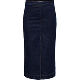 Only Onlmadison Hw Pencil Midi Kadın Denim Etek 15338921 - Mavi