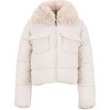 Only OnlMaggi Kadın Kürk Detaylı Şişme Mont Krem (15322000)