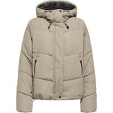 Only Onlmaggı Life Short Puffer cc Otw Kadın Kısa Şişme Mont - Modern ve Sıcak - Kahverengi - XL