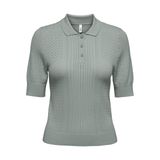 Only Onlmeddi Slim Fit Örme Düğmeli Polo Yaka T Shirt Bayan T SHİRT 15363160