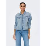 Only Onlmıka L/S Dnm Jkt Akm Moch Kadın Light Blue Denim Ceket - 15352316