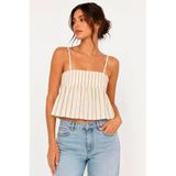 Only Onlmıka S/L Strıpe Top Jrs Kadın Gri Bluz - 15375296
