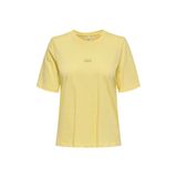 ONLY ONLMOODY LIFE Kısa Kollu Baskılı Tişört, L, BONLYTSHR000019, SUNLİGHT, Kadın