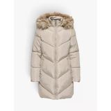 ONLY Onlmynte Bf Long Puffer Otw Kadın Gri Kaban - 15238323