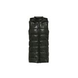 Only Onlnewanja Faux Leather Kadın Yelek - Koyu Yeşil - XS