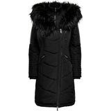 Only Onlnewlinette Slim Fit Kapüşonlu Mont Bayan Mont 15295396 - Siyah - Kömür