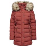 Only Onlnewluna Quilted Kadın Mont - Kiremit - XS