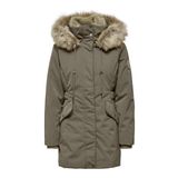 ONLY ONLNEWPRISKA Bayan Uzun Parka, Walnut, XS