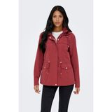 Only Onlnewstarline Regular Fit Kapüşonlu Cepli Mevsimlik Mont Bayan Mont 15218612 - Kiremit