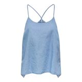 ONLY ONLNOVA AZURE ELBA SINGLET PTM Kadın Mavi T-Shirt - 15343005