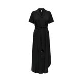ONLY ONLNOVA LIFE ELITE IZI SHIRT DRESS SOLID Kadın Siyah Elbise - 15331928