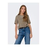 ONLY ONLONLY S/S TEE JRS NOOS Kadın Gray T-Shirt - 15270390