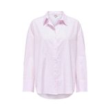 Only Onloregon Pamuk Karışımlı Taş Detaylı Oversize Uzun Kollu Bayan Gömlek 15348536 PEMBE