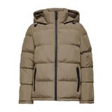 ONLY Onlpaula Ann Premium Puffer OTW kadın montu, Kahverengi, M