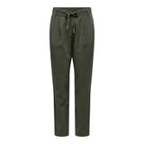 ONLY Onlpoptrash Beli Lastikli Keten Pantolon, 26/32, 15342873, Haki, Kadın