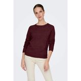 Only Onlrica Regular Fit Bisiklet Yaka Kazak Bayan Kazak 15204279 - Vişne - XS