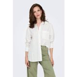 ONLY Onlsalına L/s Shırt Wvn N Kırık Beyaz Kadın Gömlek