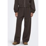Only Onlscarlett Regular Fit Normal Bel Geniş Paça Eşofman Altı Kadın Eşofman Altı 15346400 - Koyu Kahverengi - XL