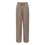 ONLY ONLSIESTA kadın pantolonu, düz kesim pantolon, Walnut, S / 32L
