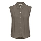 Only Onlsiesta Keten Karışımlı Regular Fit Klasik Yaka Bluz Bayan BLUZ 15367416
