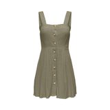 Only Onlsıesta Lınen Bl Short Strap Dress Pnt Kadın Yeşil Elbise - 15370390