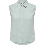 Only Onlsıesta S/l Lınen Bl Shırt Pnt Noos Yeşil Kadın Gömlek 15367416 - 338-Yeşil