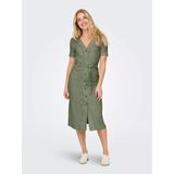 Only Onlsıesta Ss Lın Bl Shırt Dress Pnt Noos Kadın Moonbeam Elbise - 15347210