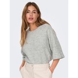 Only Onlsımonı 3/4 Pullover Knt Noos Kadın Gray Kazak - 15333199 - Gri - XL