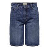 ONLY Onlsonny Hw Wide Dnm Shorts Nas843 Noos Yüksek belli ve normal kalıplı uzun kot şort Kadın