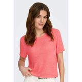 Only Onlsunny Regular Fit Bisiklet Yaka Örme Kazak Bayan Kazak 15254282 - Mercan - XS