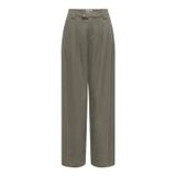 Only Onlsvea Keten Karışımlı Regular Fit Orta Bel Bayan Pantolon 15364120 Olive