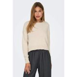 Only Onlteresa Regular Fit Bisiklet Yaka Örme Bayan Kazak 15326112 BEJ