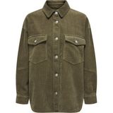 Only Onltıggy L/s Cord Shacket Pnt Kadın Gri Ceket - 15331547 - M