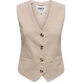 Only Onltıggy S/L Fıt Cord Vest Tlr Kadın Bej Yelek - 15331546