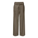 Only Onltila Loose Fit Yüksel Bel Geniş Paça Kemer Detaylı Bayan Pantolon 15367390 HAKİ